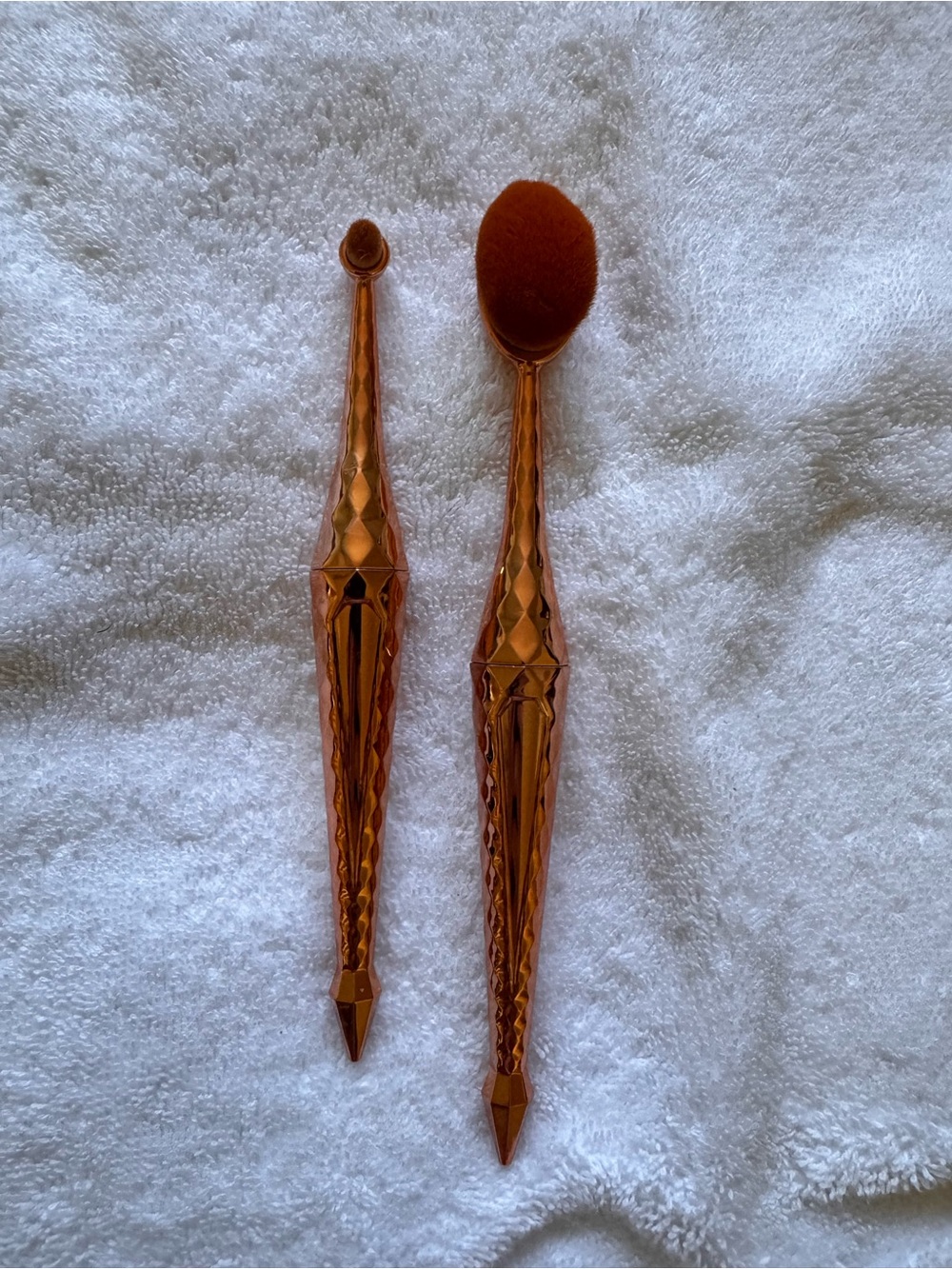 Artis Rose Gold Oval Makeup Brush Set - Women Accessories